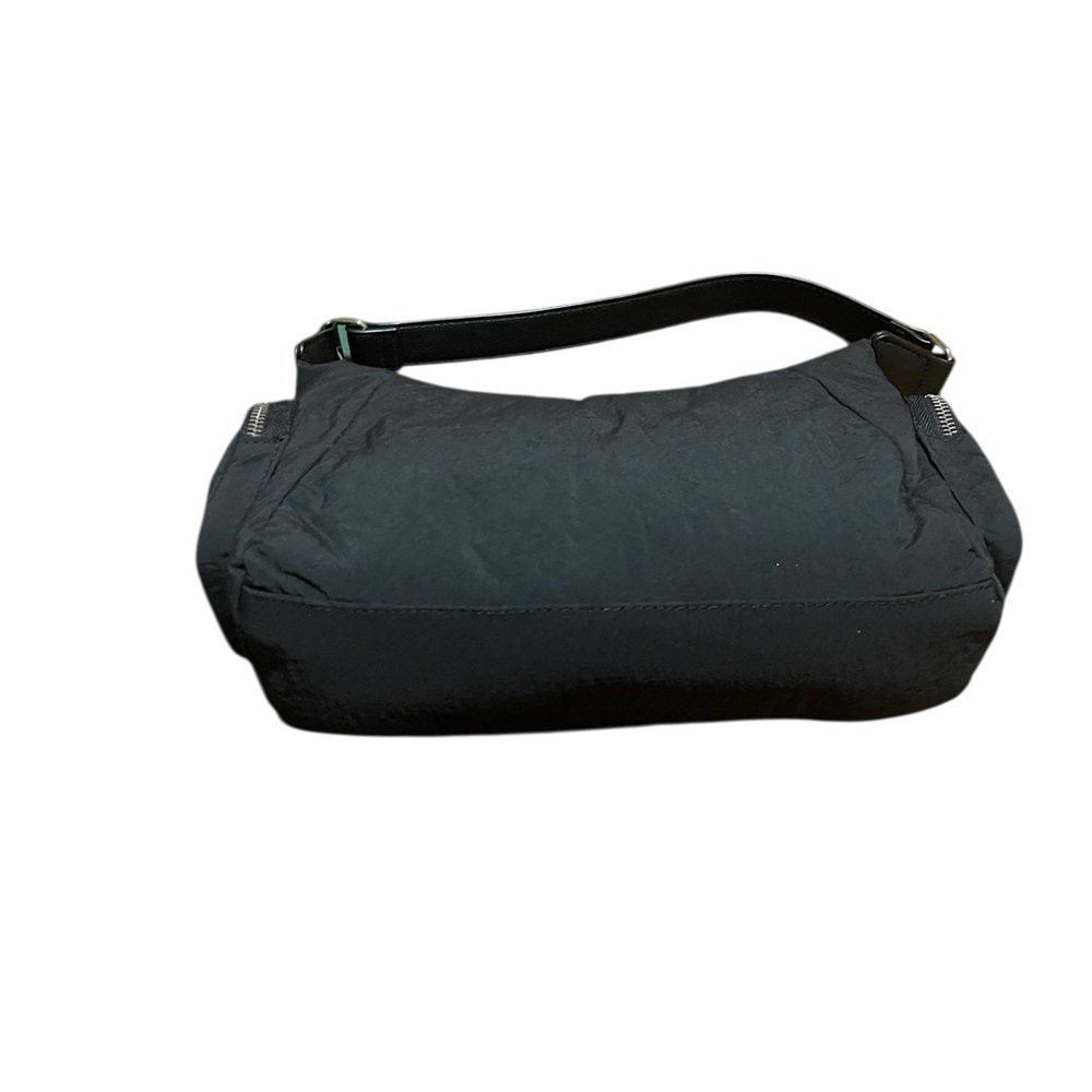 Wild Fable Black Nylon Shoulder Bag with Silver Accents 13 x 9 “ new - Picture 3 of 8